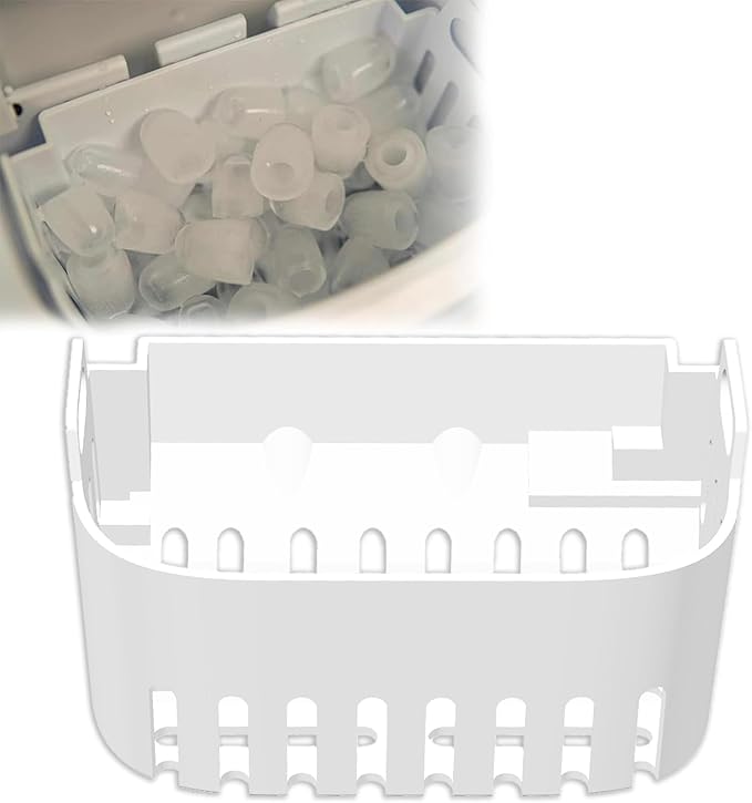 Ice Basket Compatible with Frigidaire EFIC130-SS Ice Maker, Replacement Basket Compatible with Frigidaire Ice Maker - Durable No-Tool Assembly
