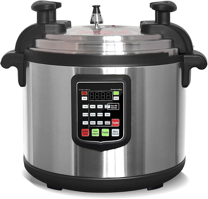 Kolice Commercial Electric 15L Pressure Cooker, 220 Volts Multi Cooker Pressue Canner With Non-stick Inner Pot, 15L (16 QT), 2000W,For Hotel Restaurant Kitchen and only for 220V (NOT 110V)