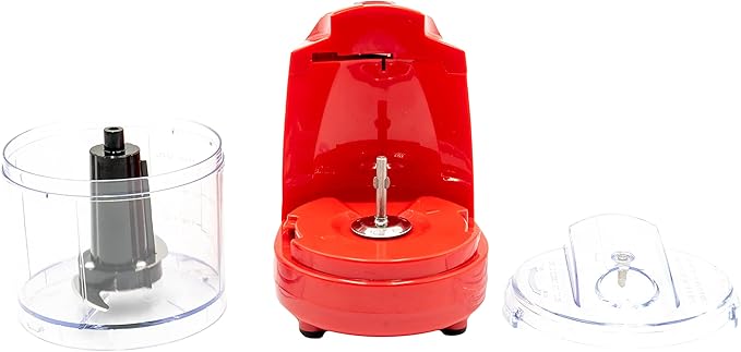 Better Chef 1.5-Cup Mini Food Processor | Stainless-Steel Blade | Pulse Switch (Red)
