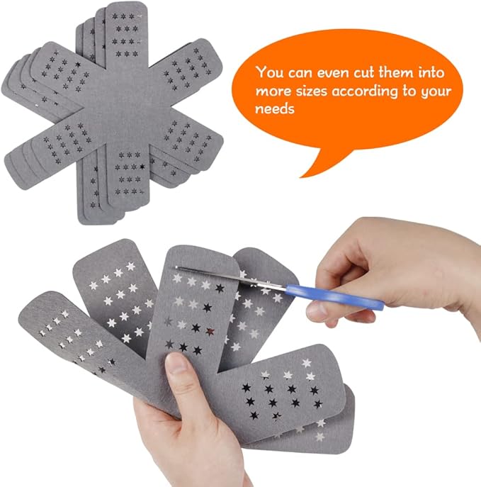 BYKITCHEN Pan and Pot Protectors, Larger & Thicker Pan Protectors with Stars, Set of 6 and 3 Different Sizes, Pot Protectors for Stacking and Protecting Your Cookware