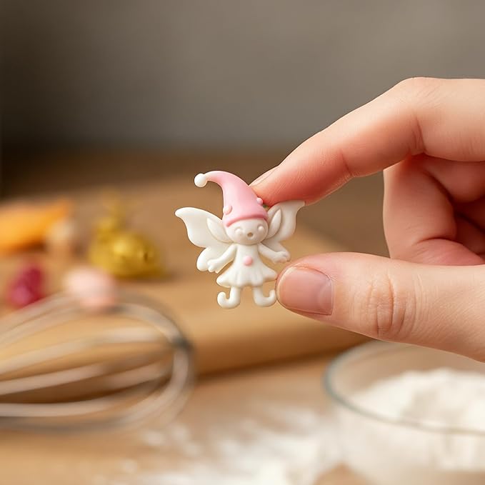 Fairy Garden Silicone Molds 4 Pcs, Mushroom House Fondant Mold, Door Snails Chocolate Mold for Cake Decoration Candy Cupcake Topper Cake Polymer Clay Crafts Epoxy Resin