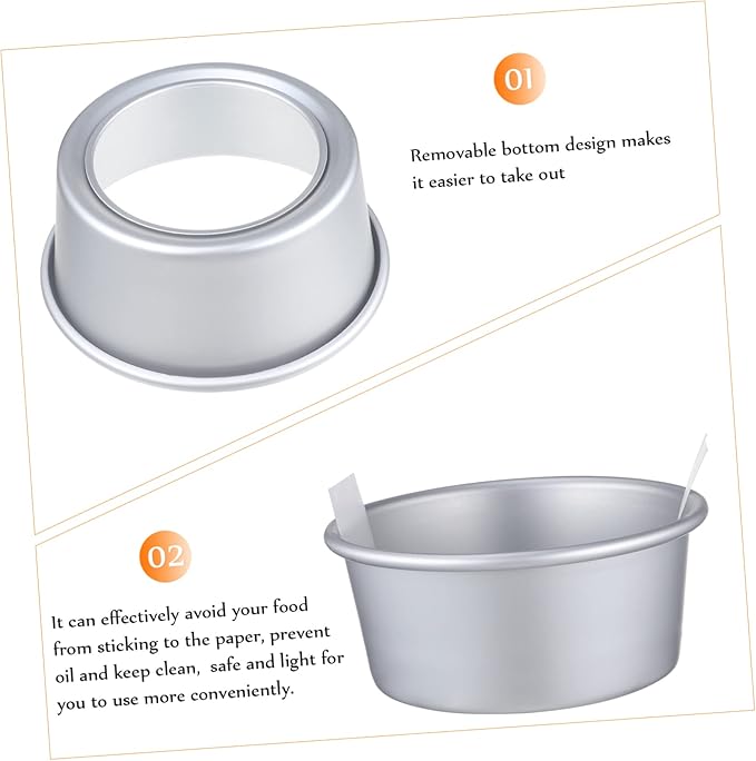 6-Inch Round Cake Tin Set Cake Liners Non-Stick Baking Molds Food-Grade Parchment Paper for Easy Release for Home Baking and Pastry Enthusiasts