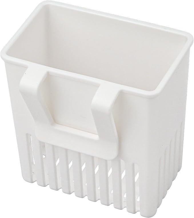 2PCS Silverware Drainer Drying Basket for Sink – Compact Kitchen Utensils Holder, Cutlery Storage Organizer with Cup, Dish Hanging Drain Rack for Forks, Spoons, Knives & Chopsticks (White, Plastic)
