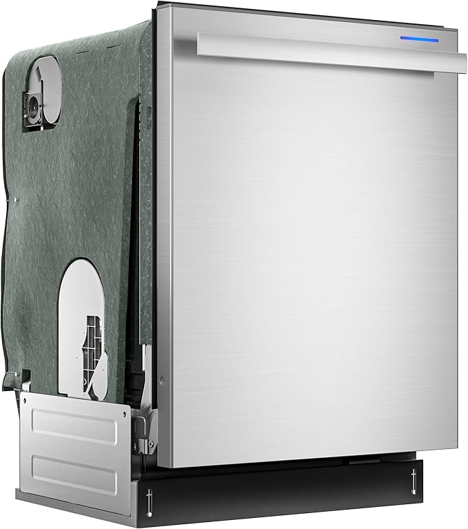 Sharp SDW6736MS 24-inch Stainless Steel Dishwasher, Third Rack, Library Quiet 47 dB, Power Wash Sprayer