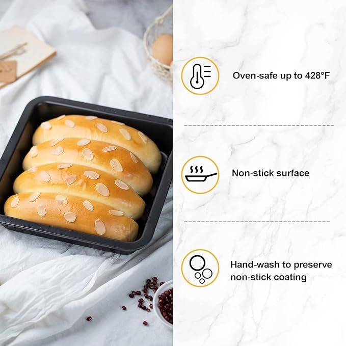 CHEFMADE Bakeware Set, 11-Piece Nonstick Kitchen Baking Set Carbon Steel Oven Bakeware