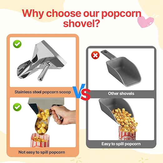 202 Pcs Popcorn Bags with Popcorn Scoop and Salt Shaker Set,Apply to Freshly Baked Popcorn, Movies with Friend and Family, Parties, Kitchen Utensils,Festivals,Restaurants