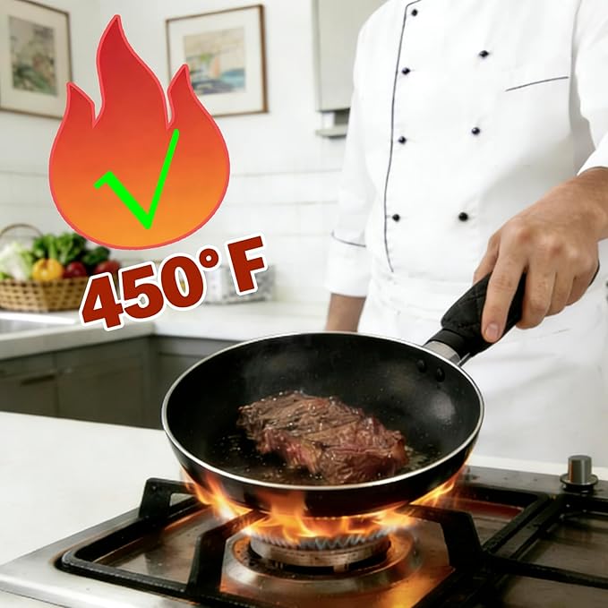 24 Pack Heat Resistant Cast Iron Handle Covers, Non-Slip Cotton Skillet Sleeves for Hot Pot & Pan, Washable Quilted Cookware Protectors for Baking & BBQ, Black (6.1 x 3.3 in)