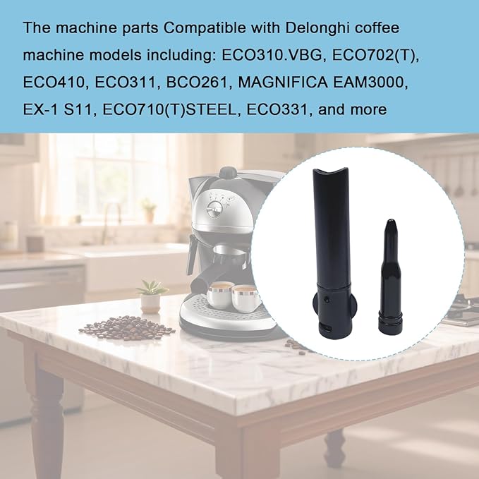 Coffee Maker Frother Parts Coffee Foam Nozzle Accessories Steam Nozzles Aerator, Cappuccino Steam Nozzle Compatible with delonghi espresso machines ECO310, VBG, EC702(T), ECO311, EX-1S11, EC410, EC331