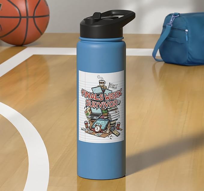 Cafeteria Critic - Student Lunch School Humor Food Chaos Stainless Steel Insulated Water Bottle