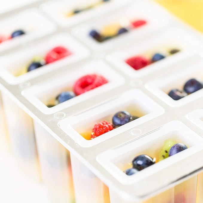 Fox Run Frozen Popsicle Maker Ice Pop Mold, with 24 Sticks, BPA-Free Plastic and Aluminum