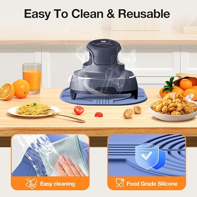 Silicone Trivets Mat for Ninja Crispi air Fryer-Ninja Crispi accessories for Portable Glass Air Fryer Cooking System Holder, Non-Slip Protects Tabletop Clean from Damage, Easy to Clean