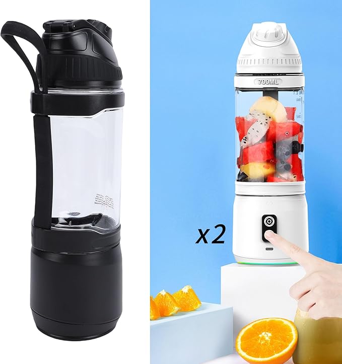 HEEPDD Portable Blender, 24oz Cordless Personal Blender for USB C Rechargeable Self for Shakes Smoothies Food Prep and Frozen Blending (700ml)