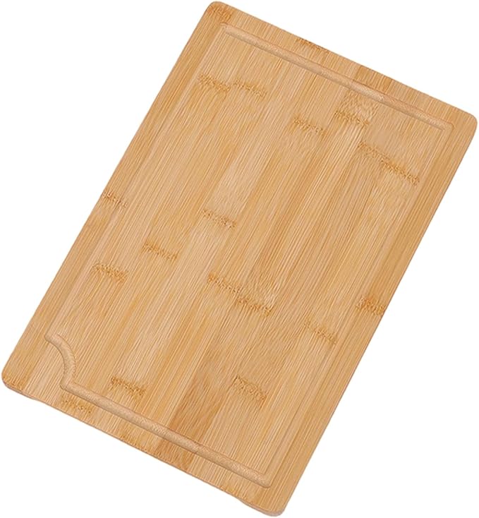 BAFOVY 3pcs Wood Chopping Boards Set, Smooth Cutting Boards with Grooves and Inner Handles, for Kitchen Food Prep and Serving