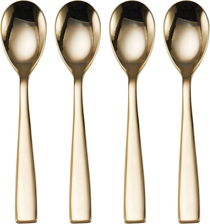 Mikasa Delano Gold Plated 20-Piece Stainless Steel Flatware Set, Service for 4