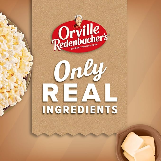 Orville Redenbacher’s Microwave Popcorn, Naturals Simply Salted Flavor, 3g Fiber Per Serving, 3.29 oz., 3-Count (12 Boxes)