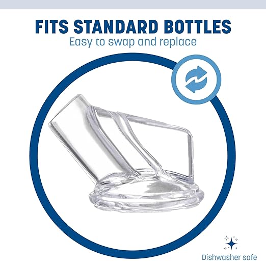 Carlisle FoodService Products Stor N' Pour Bottle Spouts Pour Spouts for Bar, Kitchen, and Restaurants, Plastic, 1.25 x 1.5 Inches, Clear, (Pack of 12)
