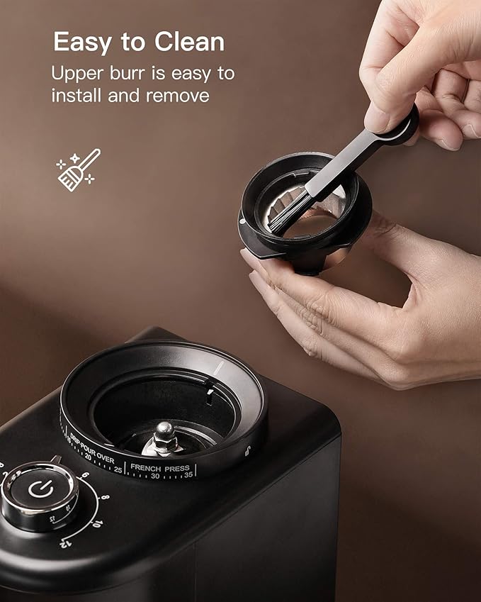 Coffee Grinder Electric, Conical Burr Coffee Grinder with 35 Grind Settings