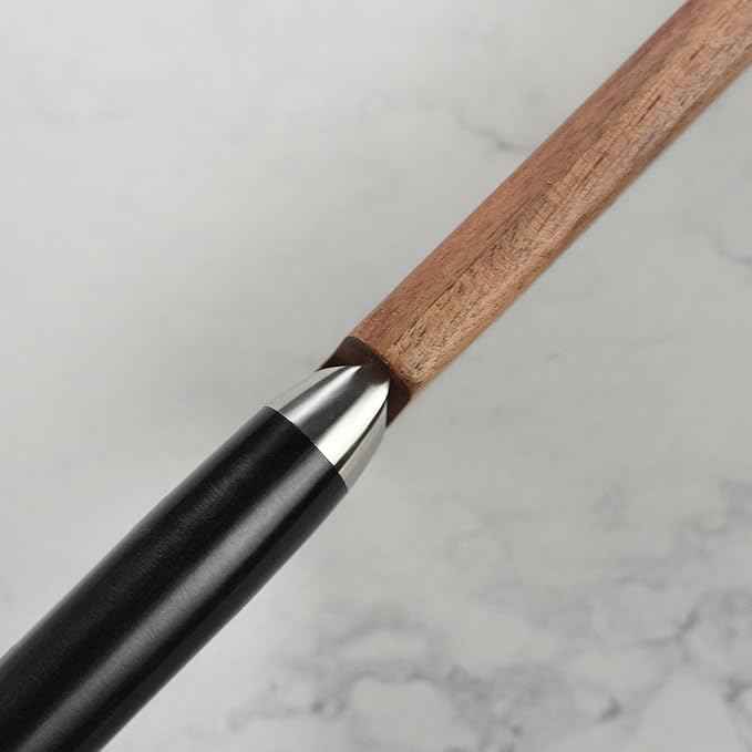 Enso Chef's Knife with Sheath - Made in Japan - HD Series - VG10 Hammered Damascus Stainless Steel Gyuto - 8" Blade with Saya Cover