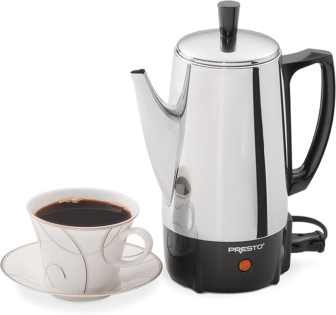 Presto 02822 6-Cup Stainless-Steel Coffee Percolator
