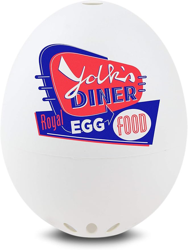 50s BeepEgg – Egg Timer for Boiling Eggs – Musical Egg Cooker for Soft, Medium, Hard Boiled Eggs – Food Safe – Singing Floating Egg Timer – Egg Cooker for 3 Levels of Doneness - Brainstream