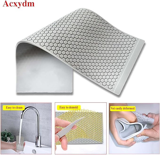 A whole Honeycomb Mold,Tuile Mold-Silicone Honeycomb Baking Molds,Honey comb Silicone Fondant 3D Beehive Molded Candy,Chocolate Molds Set Sugar Bees for Cake Decorating