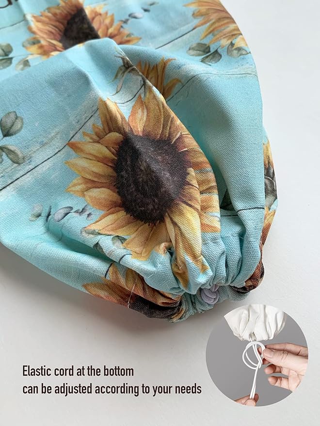 Hglian Sunflower Plastic Bag Holder Dispenser-Be The Sunshine Grocery Bag Organizer Storage Container for Shopping Trash Bags,Teal Motivational Kitchen Décor,Gifts for Women