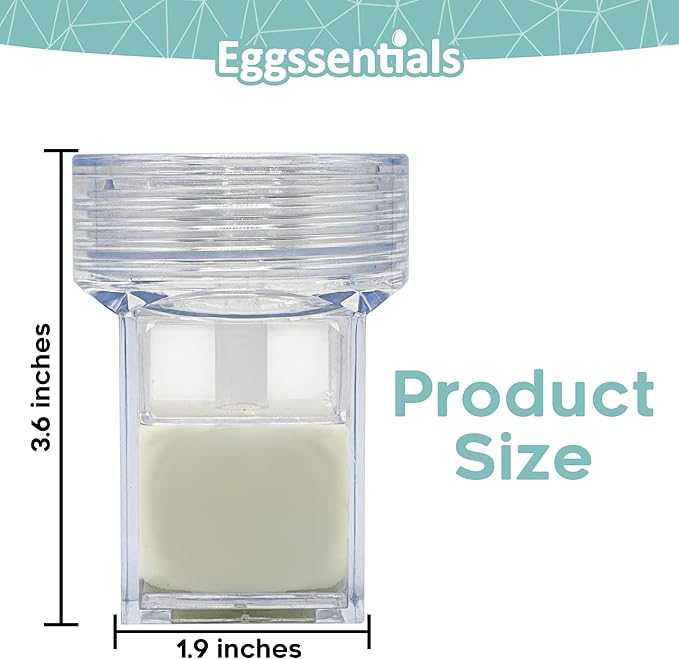 Eggssentials Square Egg Mold - Hard Boiled Egg Maker - Pack of 6 - Transparent Silicone