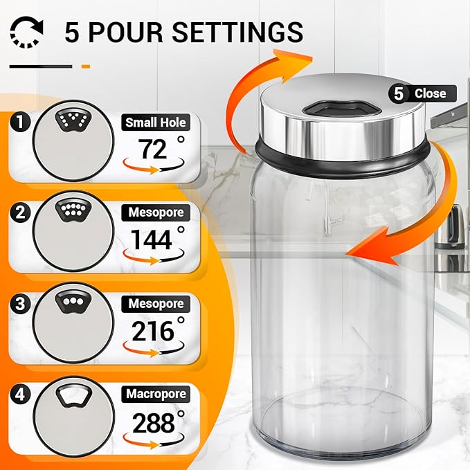 Segarty 7oz Spice Jar with Accessories, 1 Pack 200ml Empty Seasoning Bottle with Shaker Lid for Salt Pepper Sugar Storage, Glass Spices Container with 8 Blank Labels, 1 Cleaning Brush, 1 Chalk Marker