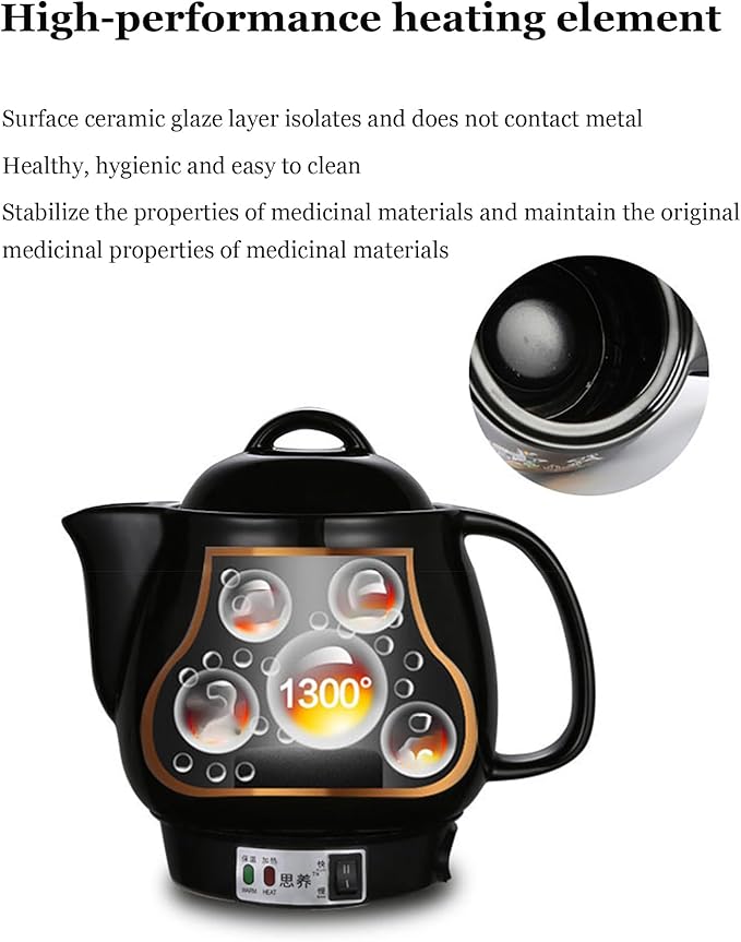 Smart Automatic Chinese Herbal Pot, Herbal Medicine Cooker, Chinese Medicine Cooking Pot, 3 Preset Modes (Decoct/Soup/Tea), with Keep Warm, for TCM Lovers 3L