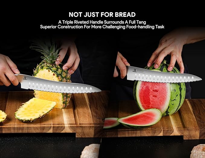 Bagel Slicer+8 Inch Bread Knife