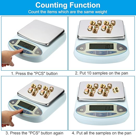 PATIKIL Lab Scale 5000gx0.01g, High Precision Electronic Analytical Balance Sensitive, Digital Precision Scale for Jewelry Laboratory Science