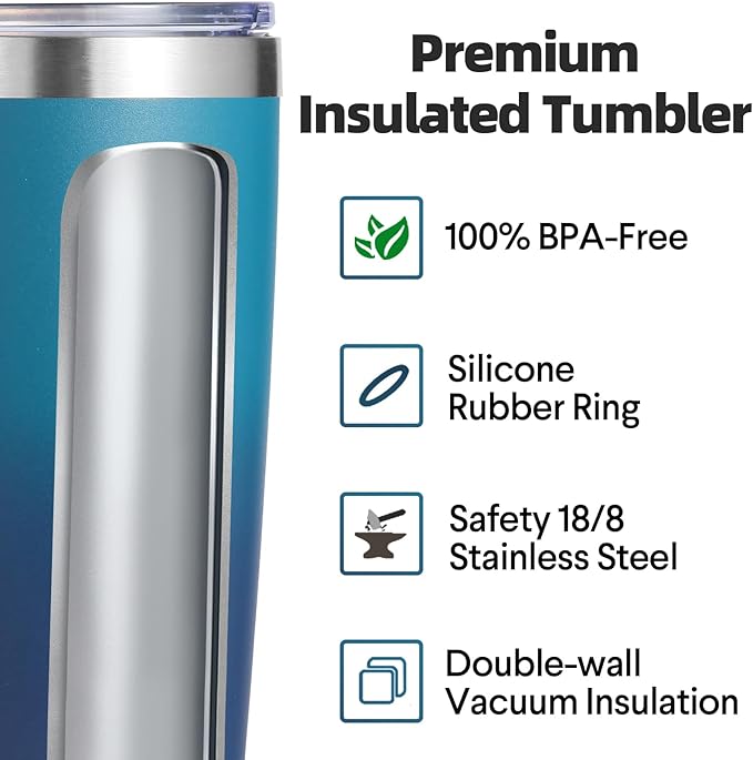 Volhoply 20oz Stainless Steel Tumbler with Lid and Straw Bulk 4 Pack,Double Wall Insulated Travel Iced Coffee Mug Fits Cup holder,Powder Coated Cups for Hot/Cold Drinks,Gifts for Women（Assorted,4 Set）