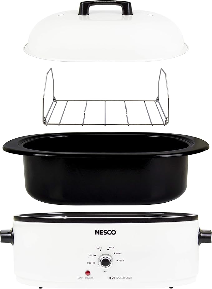 Nesco MWR18-14 Roaster Oven, 18 Quart, White