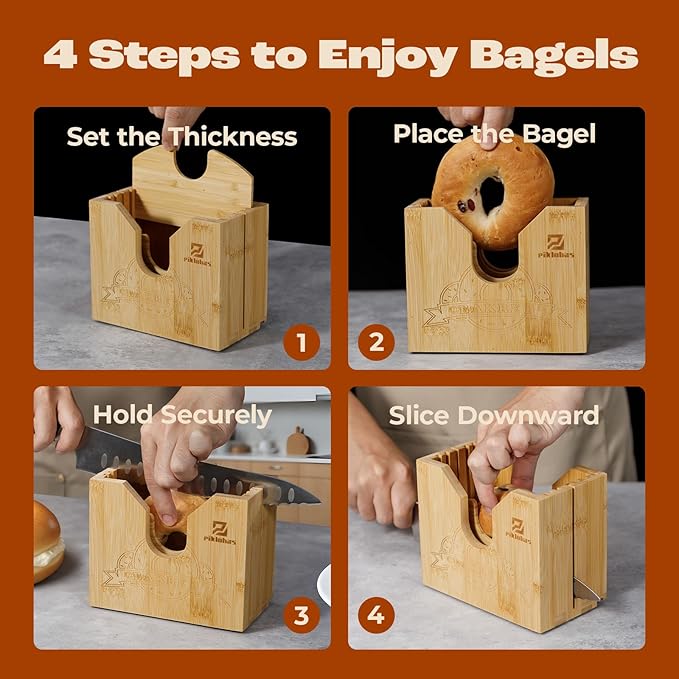 Bagel Slicer+8 Inch Bread Knife