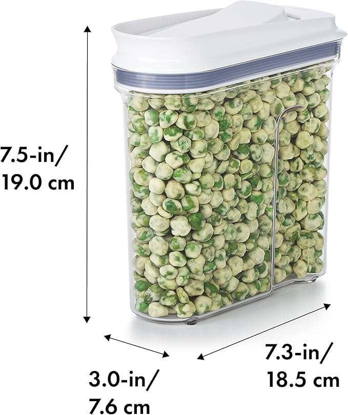 OXO Good Grips Mini All Purpose Dispenser – 1.2 Qt for Nuts and More,Clear,1.2 Qt - Nuts