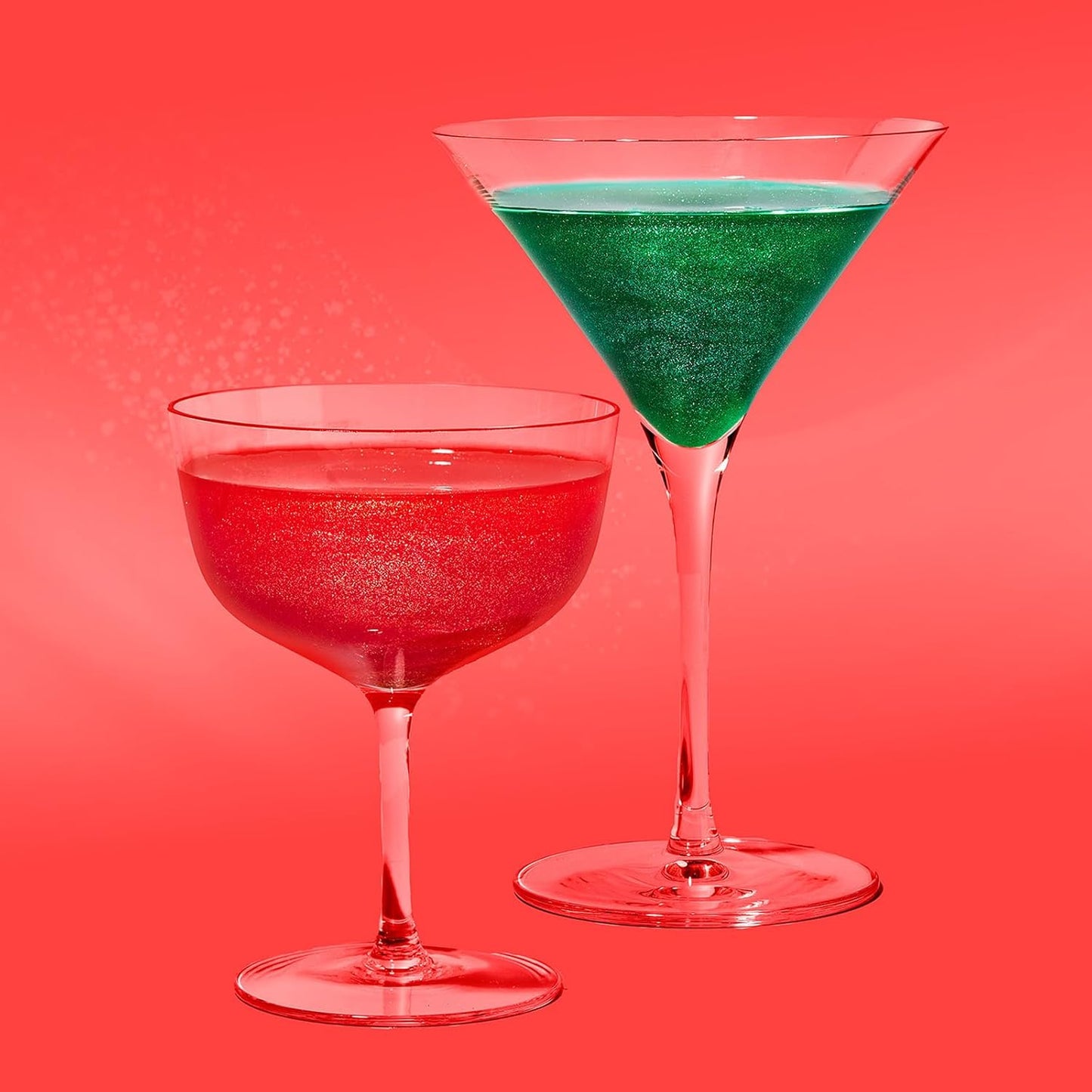 Fancy Sprinkles Mistletoe Magic Edible Glitter Packets Portable & On-The-Go for Sparkling Drinks, Champagne, Cocktails, Wine, Beer, & more. (3 Pack)
