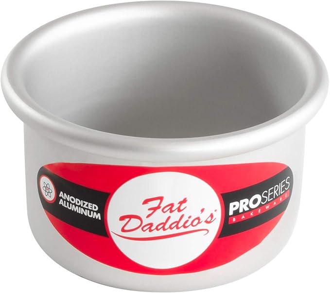 Fat Daddio's Anodized Aluminum Round Cheesecake Pan with Removable Bottom, 3 Inch by 2 Inch