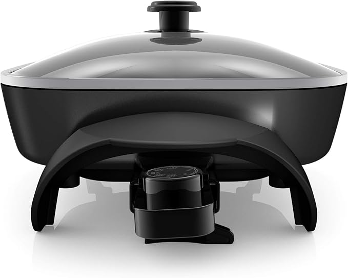 BLACK+DECKER Electric Skillet,Variable Temperature Control,Nonstick Cooking Surface,Dishwasher Safe,Tempered Glass Lid,12"x15",(Pack of 2)