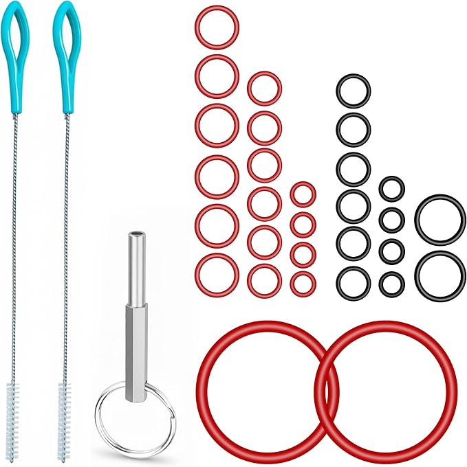O-Ring Gasket Seal & Brew Valve Tool Set – Compatible with Jura Accessories and Krups Replacement Parts, Security Oval Head Key for Coffee Machine Repair, Replacement & Maintenance