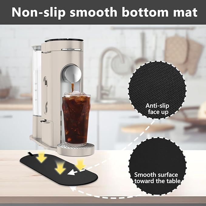 Sliding Pad for Ninja Single Serve Coffee Maker PB051 & PB055, Anti-slip Base Design Is Not Easy to Move, Convenient Storage Strap Design, Ideal Gift for Mom