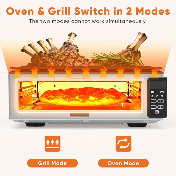 OLIXIS Electric Grill Indoor for Steak and Veggies, Smokeles Griddle with Lid for Kitchen Cooking, Countertop Oven Includes Temp Control/Grill Plate/Splash Guard/Crumb Tray, Black/Silver