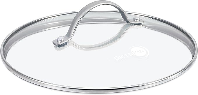 GreenPan Glass Lid with Stainless Steel Handle, 9.5", Silver
