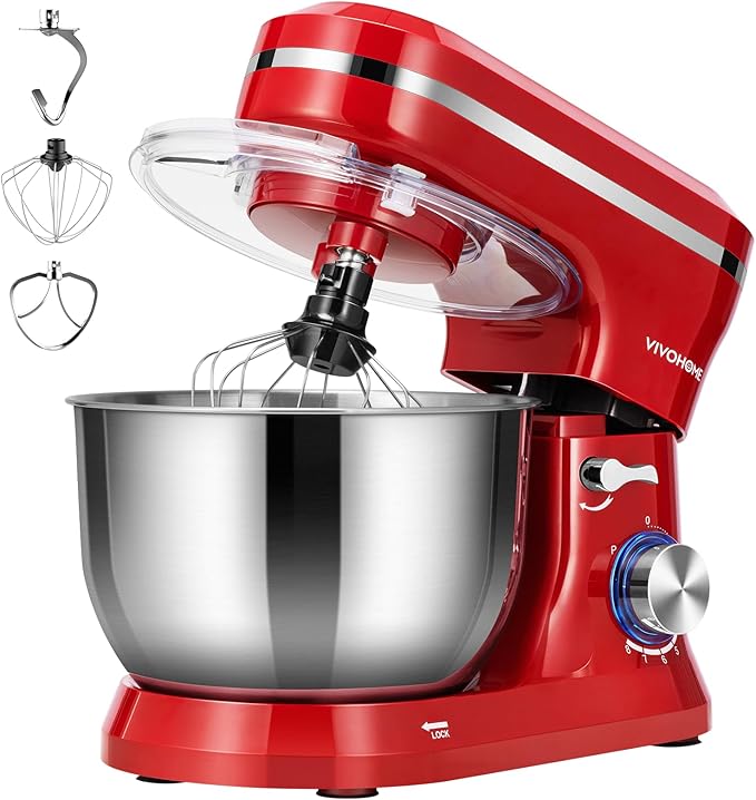 VIVOHOME 4.75 Quart Stand Mixer with 6 in 1 Multifunctional Stand Mixer