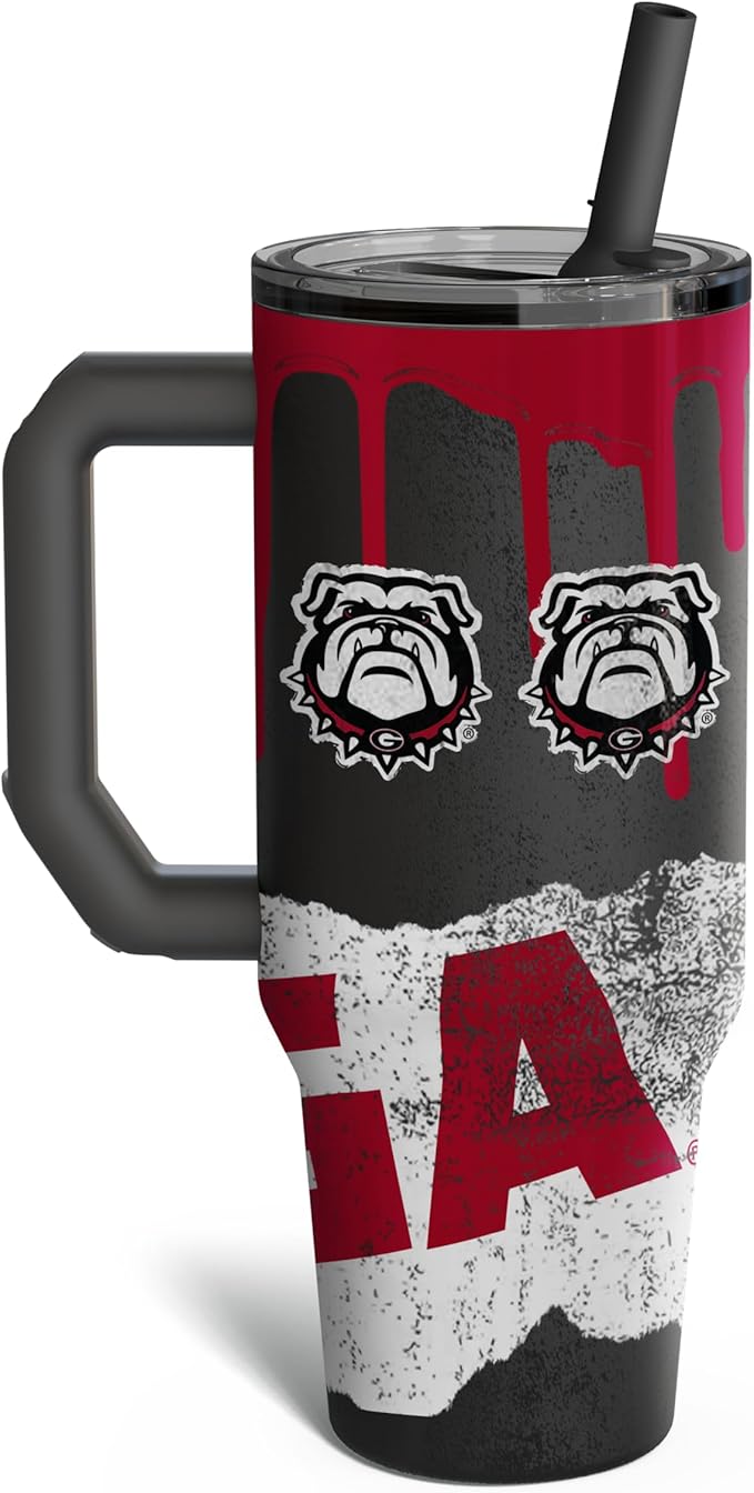 Thicc Buddy - 40 oz Stainless Steel Vacuum Insulated Tumbler with Lid and Straw for Water - Travel Mug Cupholder Friendly - Gifts for Women Men Him Her