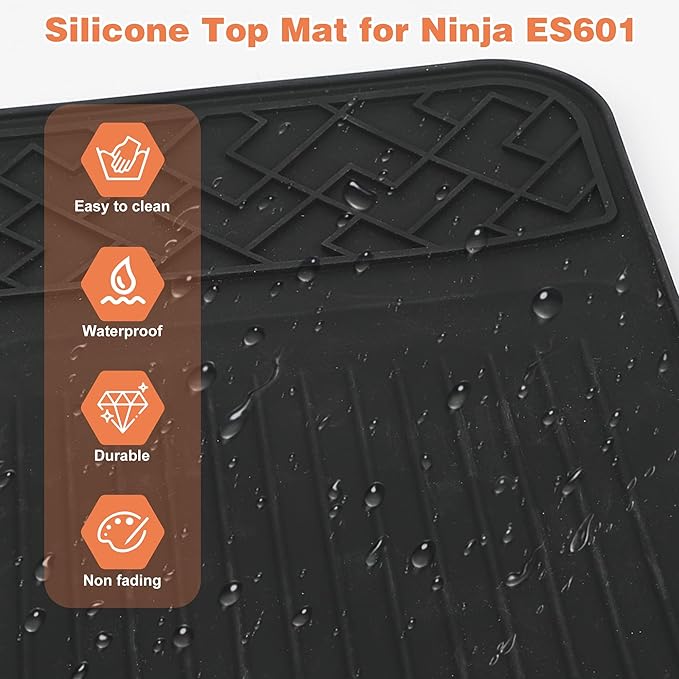 Top Mat for Ninja Luxe Espresso Coffee Machine ES601 Waterproof Heat-Resistant, Coffee Mat for Countertops Accessories Fit Under Coffee Machine Drying Mat, Bar Mats Accessories for Ninja Cafe