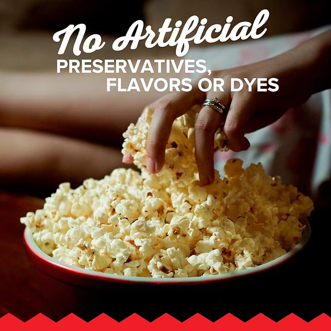 Orville Redenbacher’s Microwave Popcorn, Butter Flavor, 3g Fiber Per Serving, 3.29 oz., 6-Count (6 Boxes)