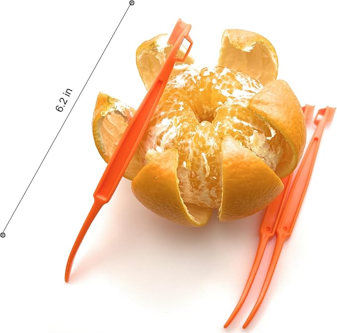 Orange Peeler Tool, 7 Pack, Citrus Peeler for Orange Peeling Orange Opener Slicer Cutter, Safty Plastic, Easy to Grip, Use and Clean, Kitchen Gadgets Vegetable Slicer Kiwi Tool