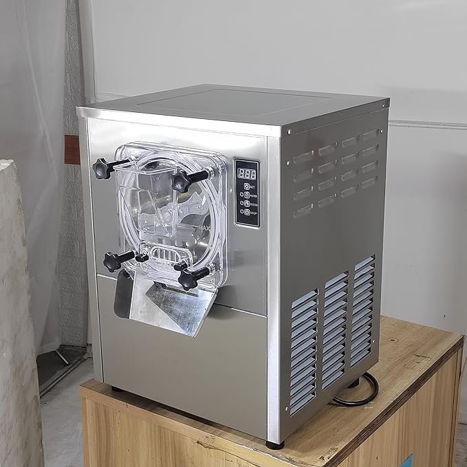 Kolice Commercial Desktop Hard ice Cream Machine, Counter top Hard ice Cream Maker, Ice Cream Machine, Snack Food Machine for Restaurant, Snack Bar, Ice Cream Shop