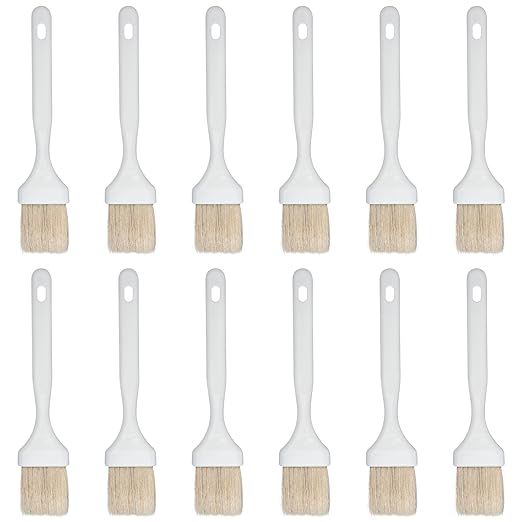 SPARTA 4040102 Meteor Nylon Basting Brush With Nylon Bristles, 2 Inches, White, (Pack of 12)