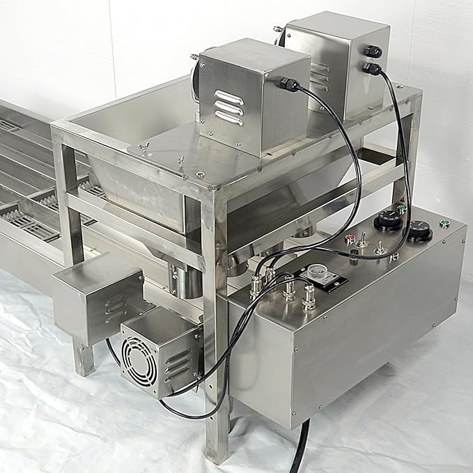 Kolice Commercial Heavy Duty Automatic 4 Rows Donuts Maker Machine/Doughnut Making Machine/Donut Maker- 500-1800 pcs/hour, 12 pcs of Molds, Timer and Temperature Control, Donut Dia. 2"-4.72"